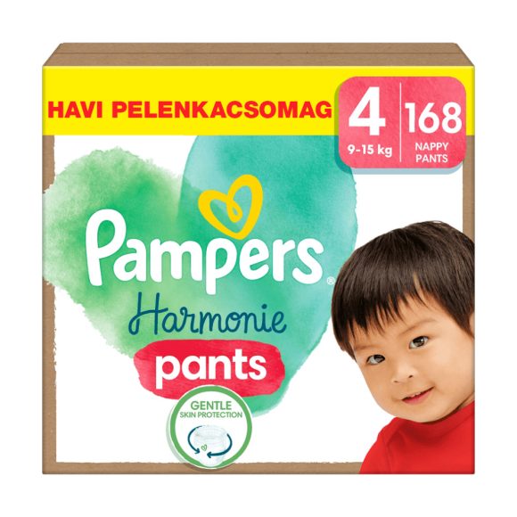 Pampers Harmonie Pants bugyipelenka 4, 9-15 kg, HAVI PELENKACSOMAG 168 db