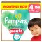Pampers Harmonie Pants bugyipelenka 4, 9-15 kg, HAVI PELENKACSOMAG 168 db
