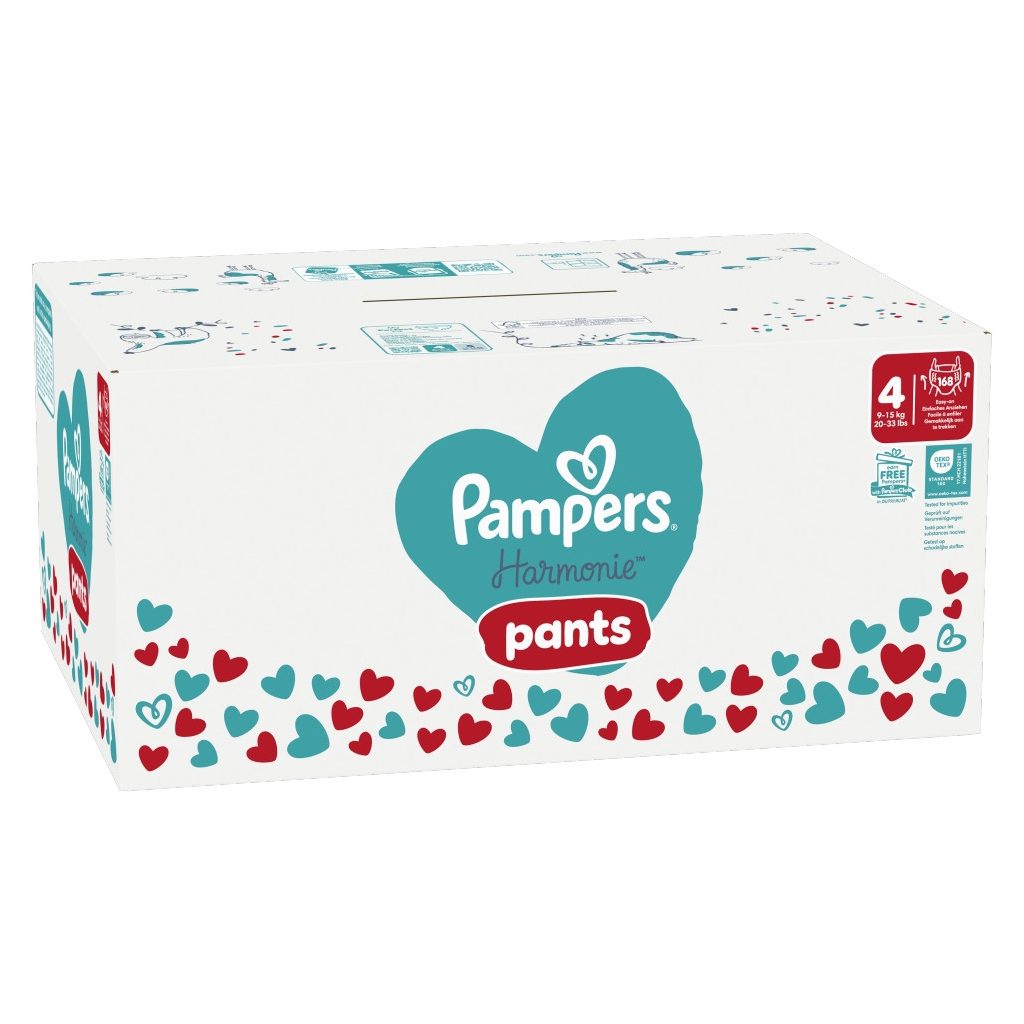Pampers Harmonie Pants bugyipelenka 4, 9-15 kg, HAVI PELENKACSOMAG 168 db