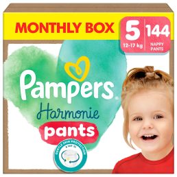   Pampers Harmonie Pants bugyipelenka 5, 12-17 kg, HAVI PELENKACSOMAG 144 db