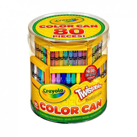 Crayola csavarozható rajzolókészlet - 80 darabos