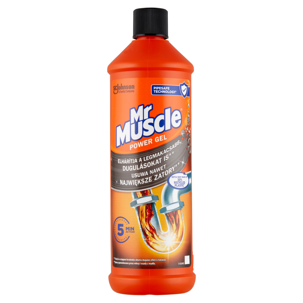 Mr Muscle Power Gel lefolyótisztító gél (1000 ml)