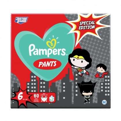 Pampers Pants szuperhősös bugyipelenka, XL 6, 15+ kg, 60 db