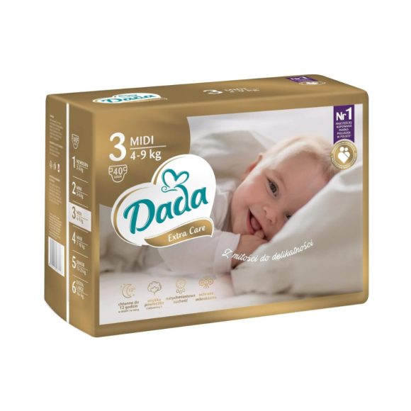 Dada Extra Care pelenka 3, 4-9 kg (40 db)