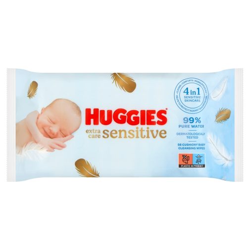 Huggies Extra Care Sensitive törlőkendő 56 db