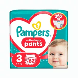 Pampers Active Baby Pants bugyipelenka 3, 6-11 kg, 62 db