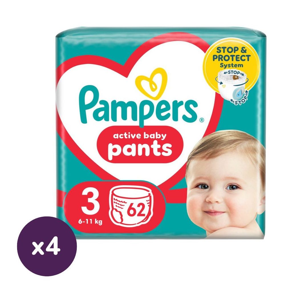 Pampers Active Baby Pants bugyipelenka 3, 6-11 kg HAVI PELENKACSOMAG 248 db