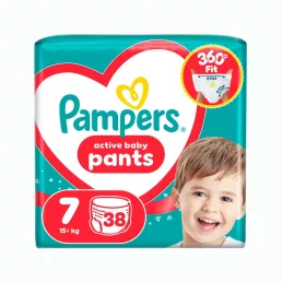 Pampers Active Baby Pants bugyipelenka 7, 15 kg+, 38 db