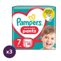 Pampers Active Baby Pants bugyipelenka 7, 15 kg+, 114 db