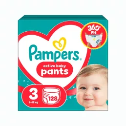 Pampers Active Baby Pants bugyipelenka 3, 6-11 kg, 128 db