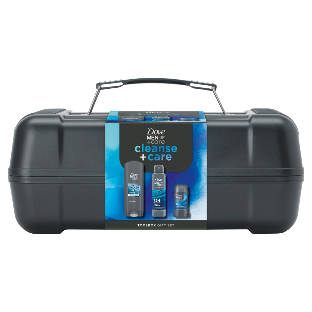 Dove Men+Care Clean Comfort ajándékcsomag szerszámosládával