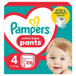 Pampers Active Baby Pants bugyipelenka 4, 9-15 kg, 108 db