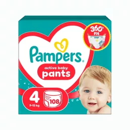 Pampers Active Baby Pants bugyipelenka 4, 9-15 kg, 108 db