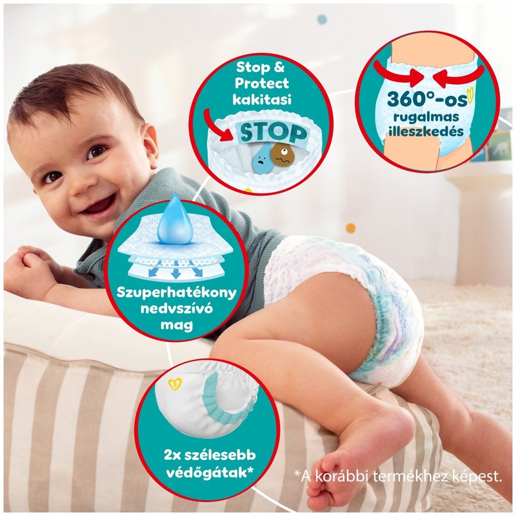Pampers Active Baby Pants bugyipelenka 4, 9-15 kg, 324 db