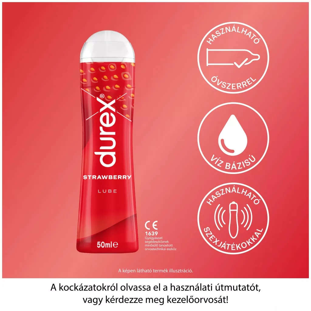 Durex Play Strawberry epres síkosító (50 ml)