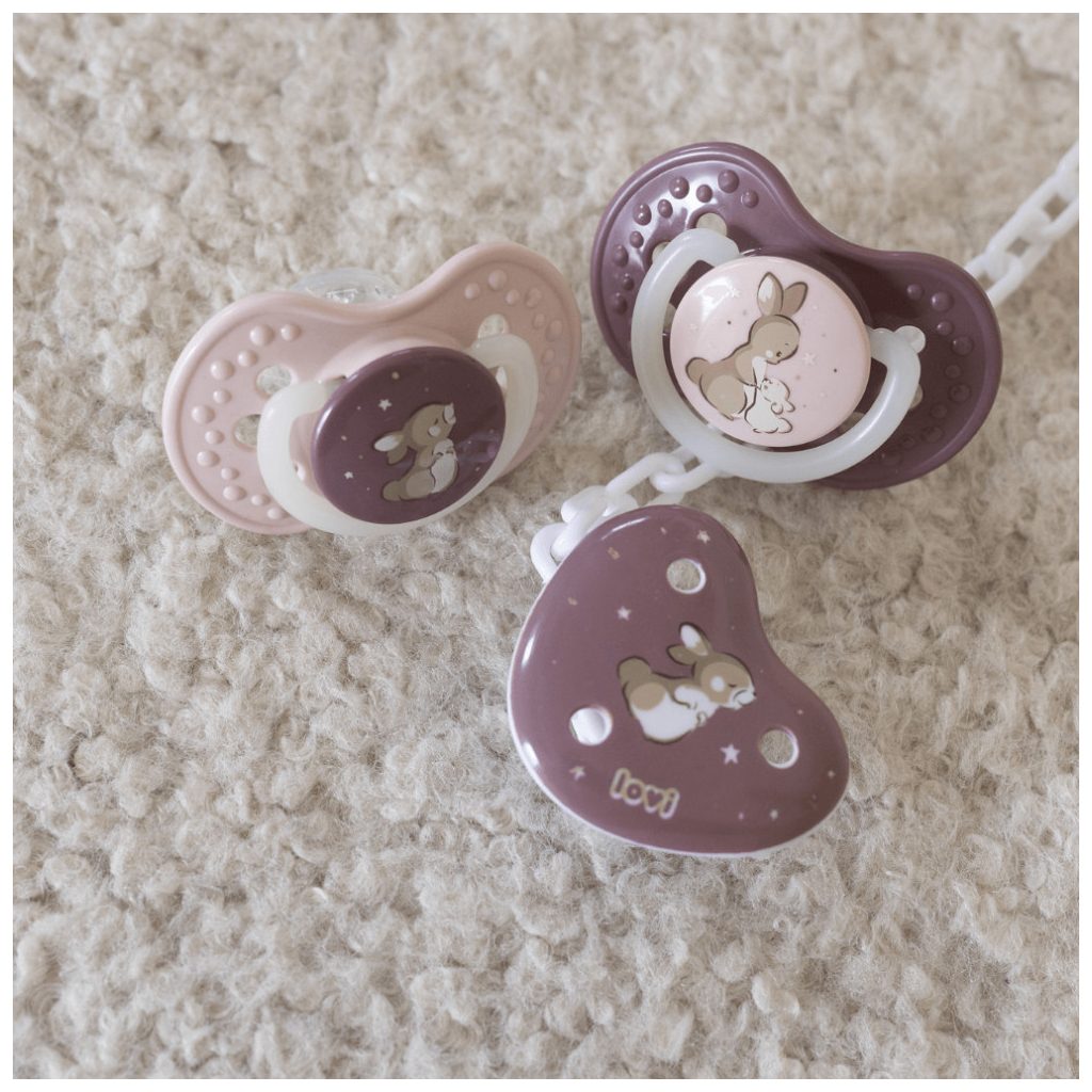 LOVI Dinamikus nyugtató cumi Night&Day 0-6 hó, 2 db (lány)