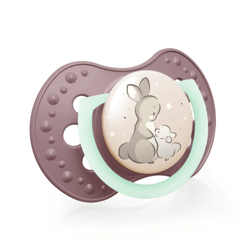 LOVI Dinamikus nyugtató cumi Night&Day 0-6 hó, 2 db (lány)