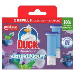   Duck Fresh Discs Virtual Violet WC-öblítő korong utántöltő 2 x 36 ml (72 ml)