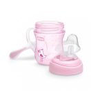 Chicco Transition Cup csöpögésmentes, szilikoncsőrös itatópohár fülekkel 4 hó+ 200 ml (rózsaszín)