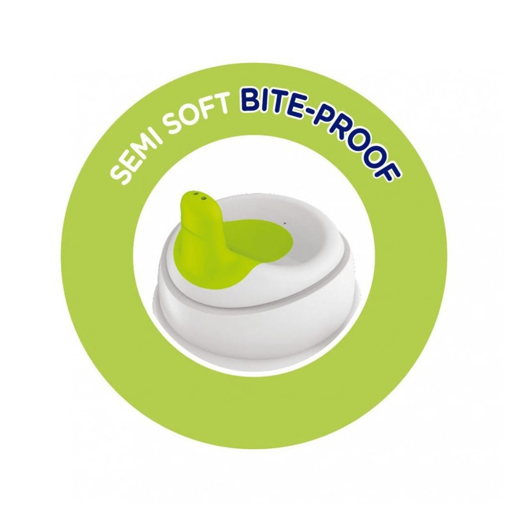 Chicco Training Cup csöpögésmentes, TPE csőrös itatópohár fülekkel 6 hó+ 200 ml (fiús)