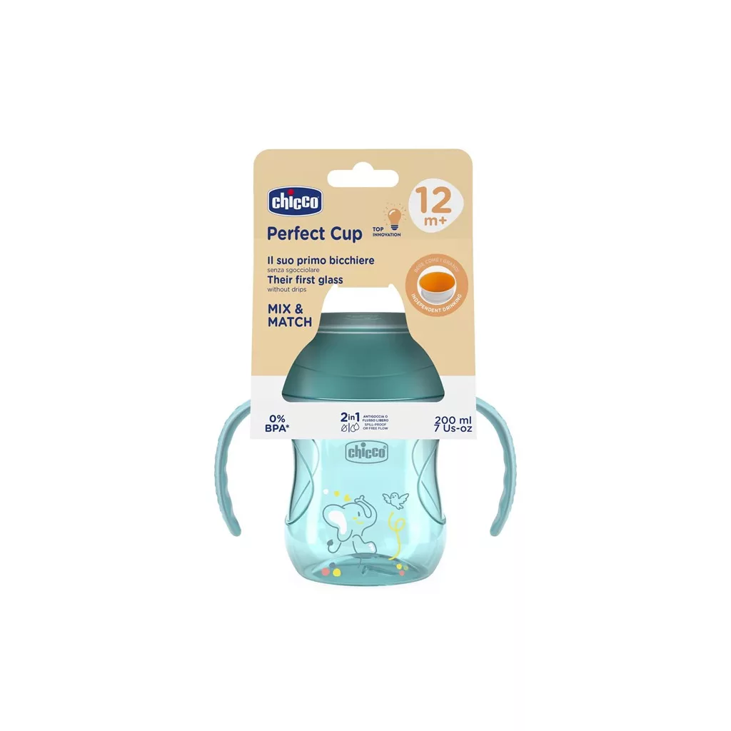 Chicco 360° Perfect Cup itatópohár 12 hó+ (kék)