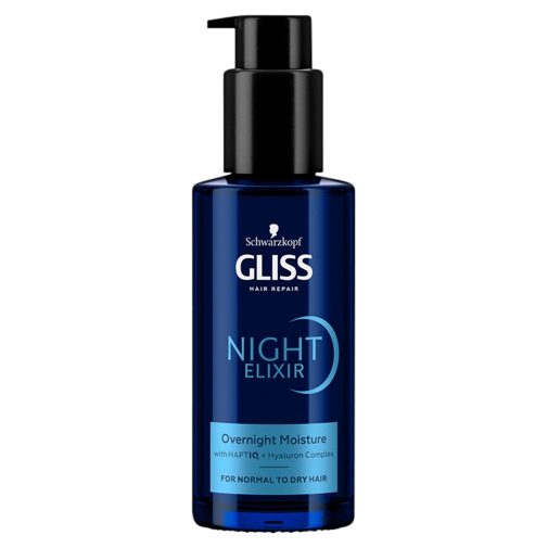 Gliss Aqua Revive Éjszakai hajpakolás, normál vagy száraz hajra (100 ml)
