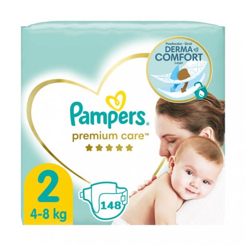 Pampers Premium Care pelenka, Mini 2, 4-8 kg, 148 db