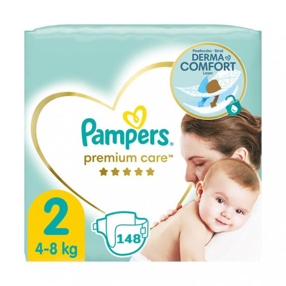 Pampers Premium Care pelenka, Mini 2, 4-8 kg, 148 db