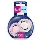 LOVI dinamikus szilikon cumi PRIME Tutti Frutti 0-6 hó, 2 db (rózsaszín/halványrózsaszín)