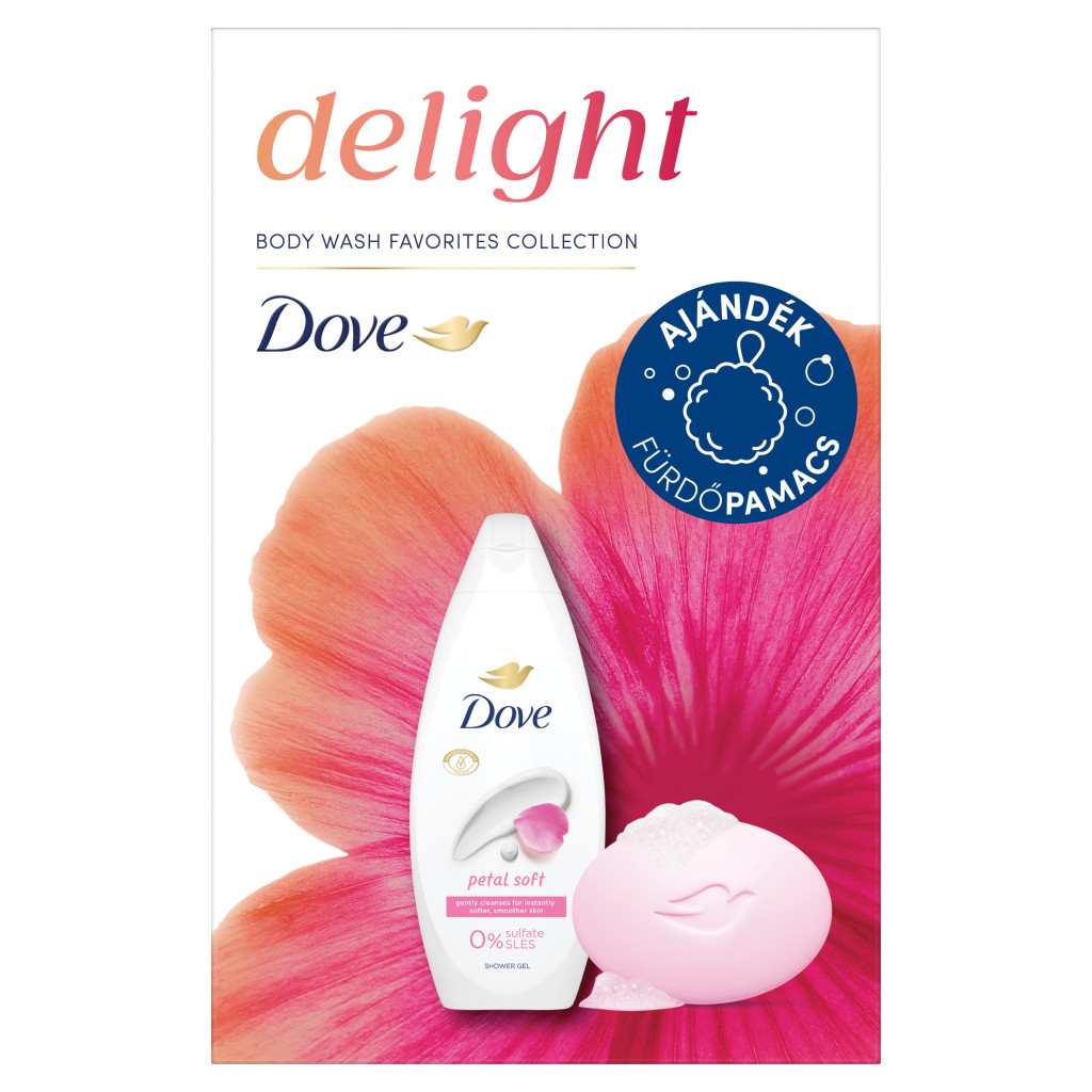 Dove Delight ajándékcsomag fürdőpamaccsal