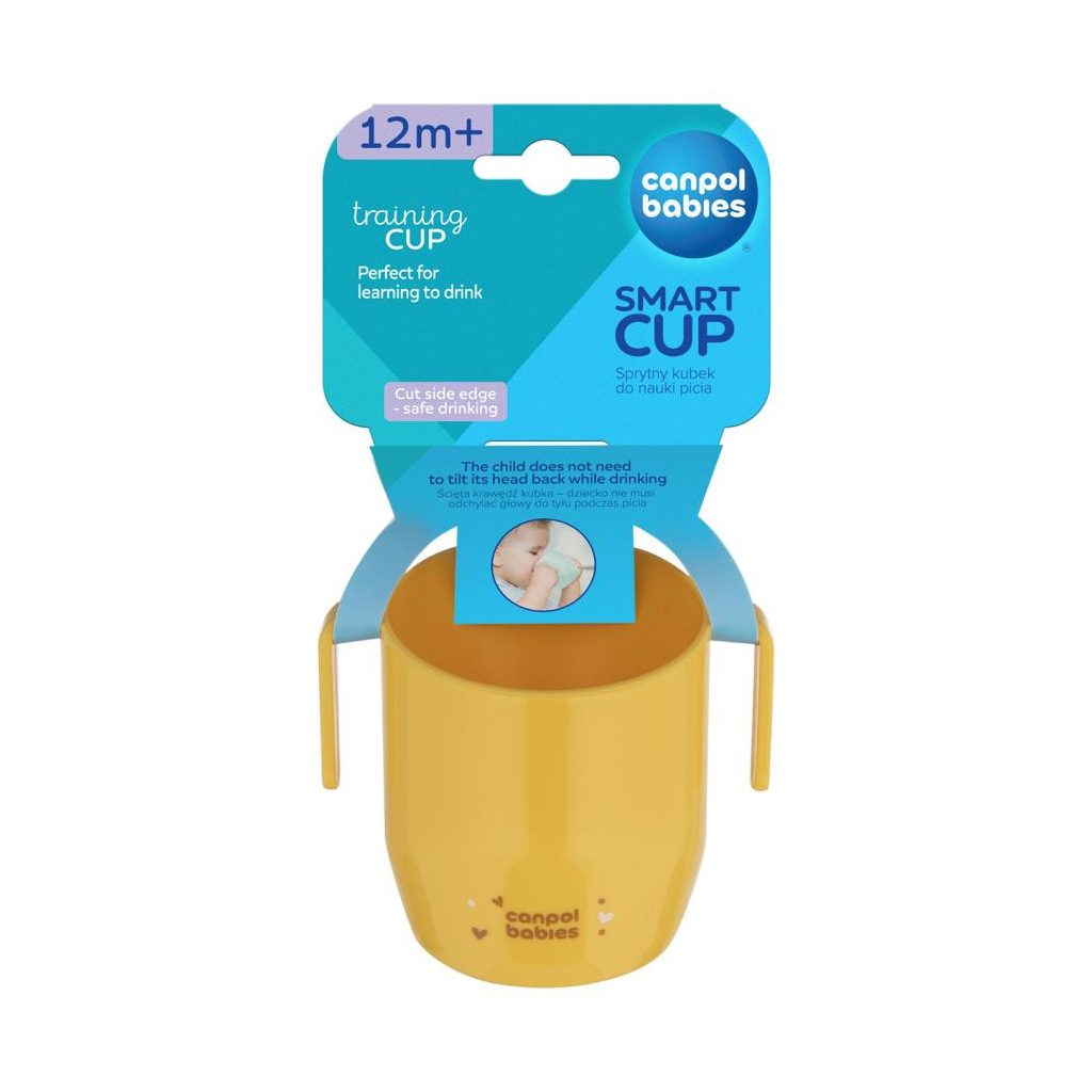 Canpol babies itatópohár Smart 180ml 12 hó+ (sárga)