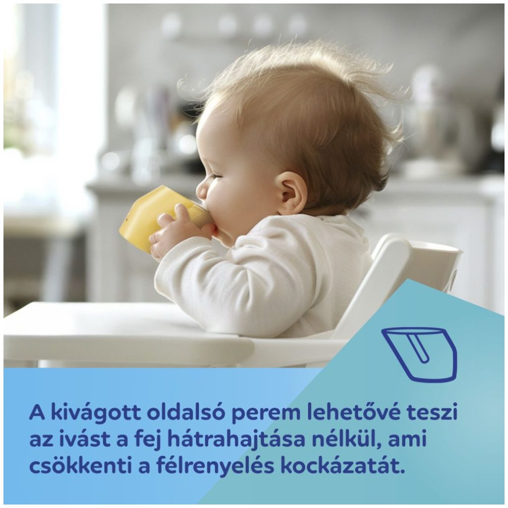 Canpol babies itatópohár Smart 180ml 12 hó+ (sárga)