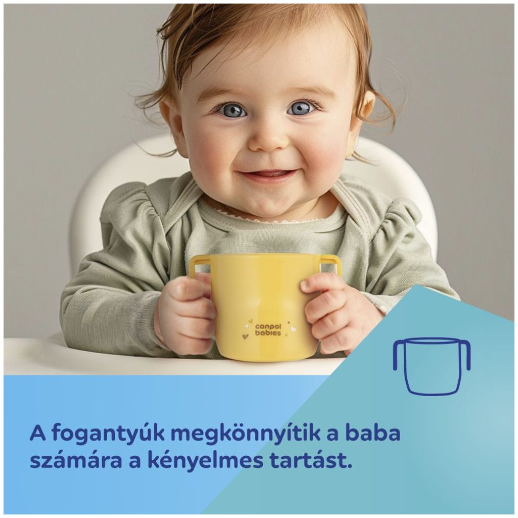 Canpol babies itatópohár Smart 180ml 12 hó+ (türkiz)