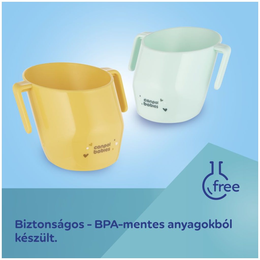 Canpol babies itatópohár Smart 180ml 12 hó+ (türkiz)