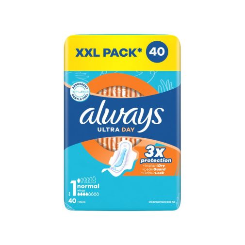Always Ultra Day Normal egészségügyi szárnyas betét, 1-es méret (40 db)