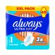 Always Ultra Day Normal egészségügyi szárnyas betét, 1-es méret (40 db)