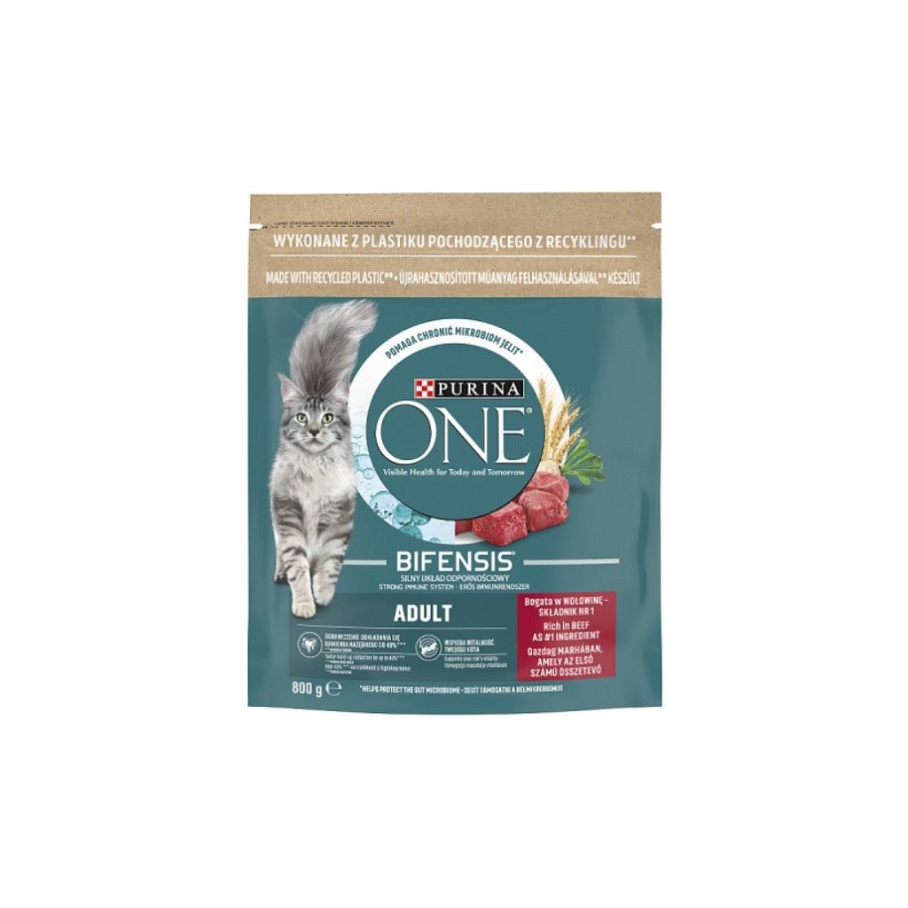 Purina One száraz macskaeledel marhahússal (800 g)
