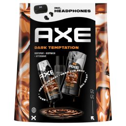   Axe Dark Temptation ajándékcsomag after shave-vel és vezeték nélküli fülhallgatóval
