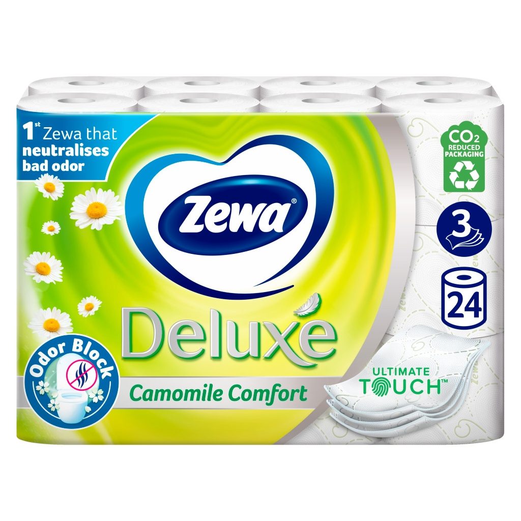 Zewa Deluxe Camomile Comfort 3 rétegű toalettpapír (24 tekercs)