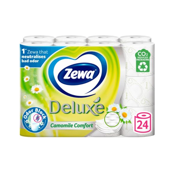 Zewa Deluxe Camomile Comfort 3 rétegű toalettpapír (24 tekercs)