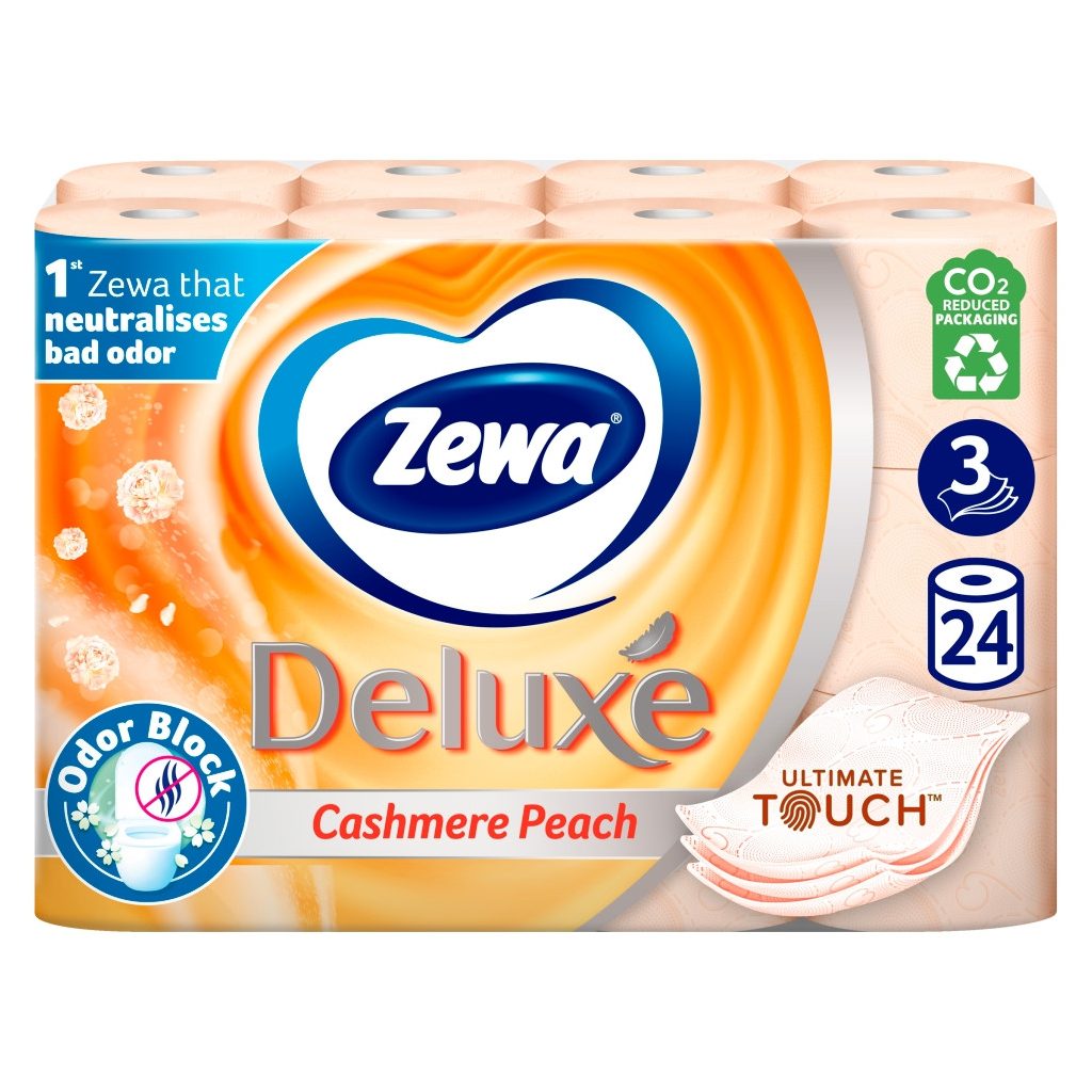 Zewa Deluxe Cashmere Peach 3 rétegű toalettpapír (24 tekercs)