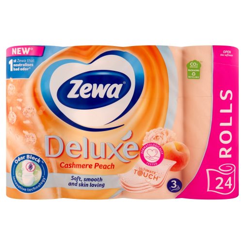 Zewa Deluxe Cashmere Peach 3 rétegű toalettpapír (24 tekercs)