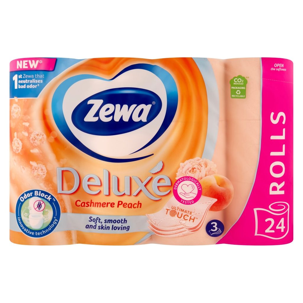 Zewa Deluxe Cashmere Peach 3 rétegű toalettpapír (24 tekercs)