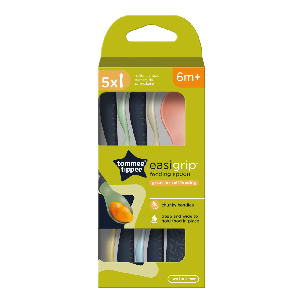 Tommee Tippee Easigrip evőkanál önálló evéshez (5 db)