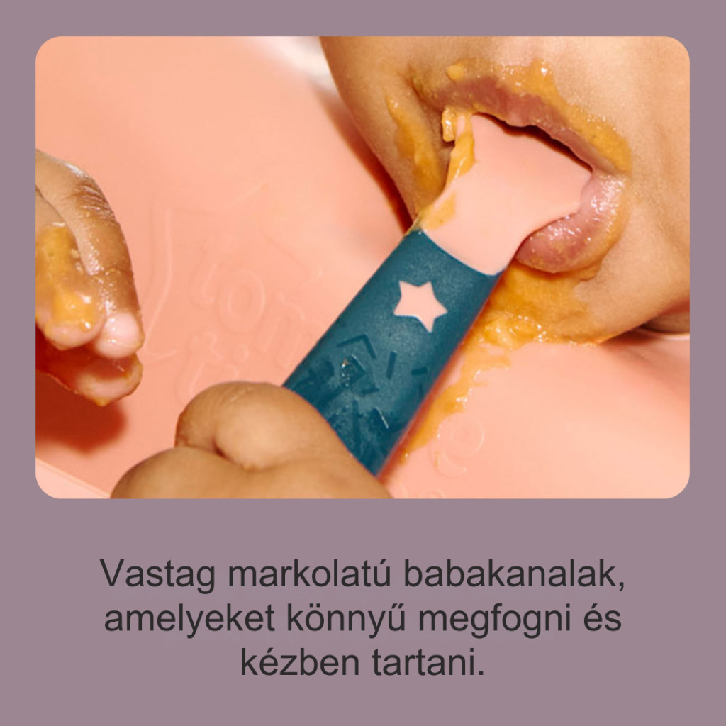 Tommee Tippee Easigrip evőkanál önálló evéshez (5 db)