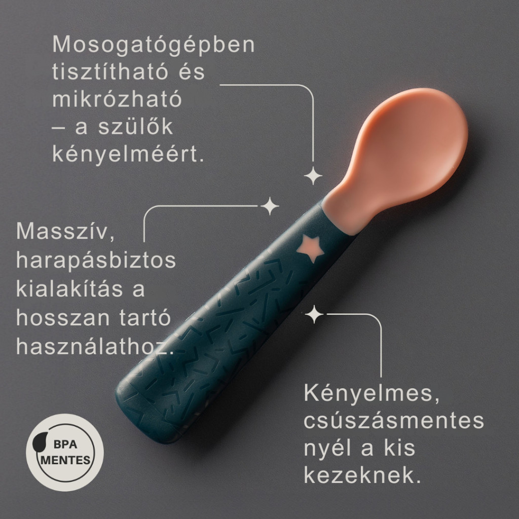 Tommee Tippee Easigrip evőkanál önálló evéshez (5 db)