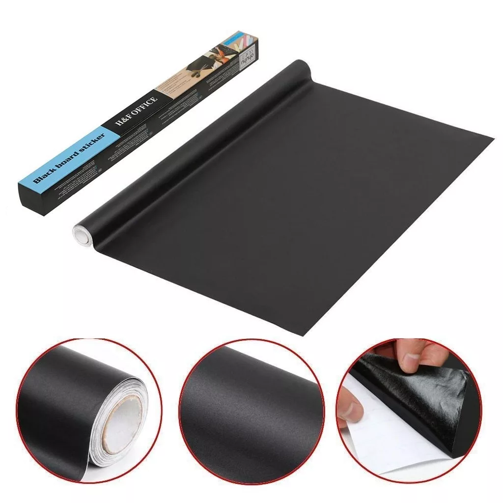 Öntapadós krétatábla matrica szett (5 db színes krétával)