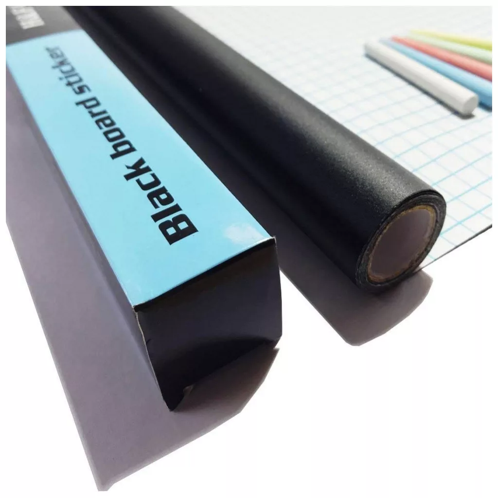 Öntapadós krétatábla matrica szett (5 db színes krétával)