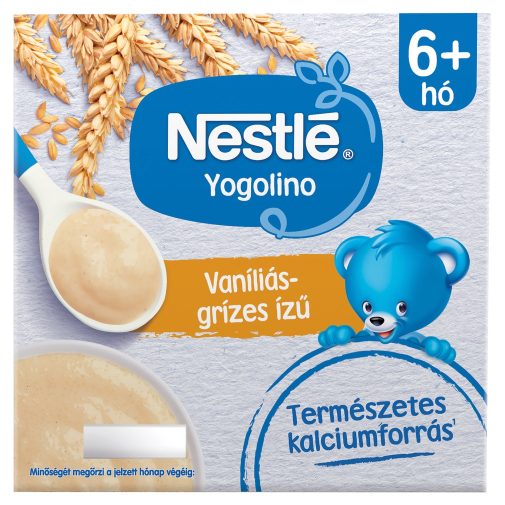 Nestlé Yogolino vaníliás-grízes ízű babapuding 6-36 hónapos korig (4x100 g)