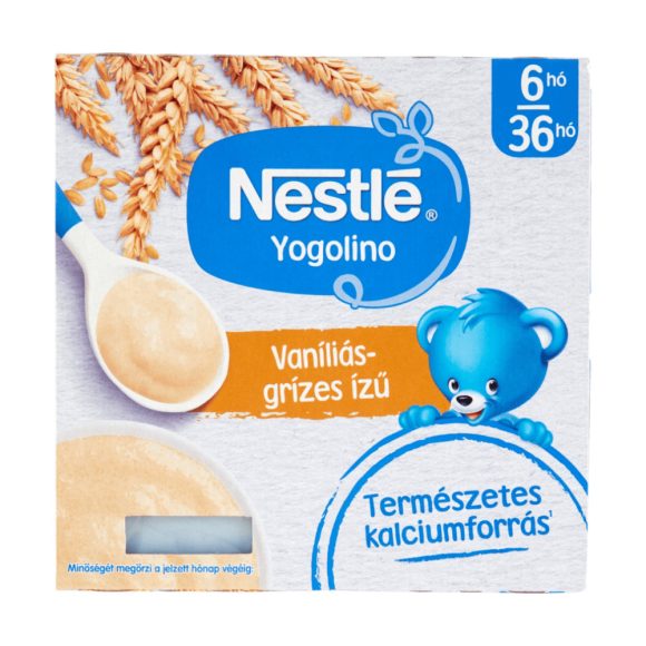 Nestlé Yogolino vaníliás-grízes ízű babapuding 6-36 hónapos korig (4x100 g)